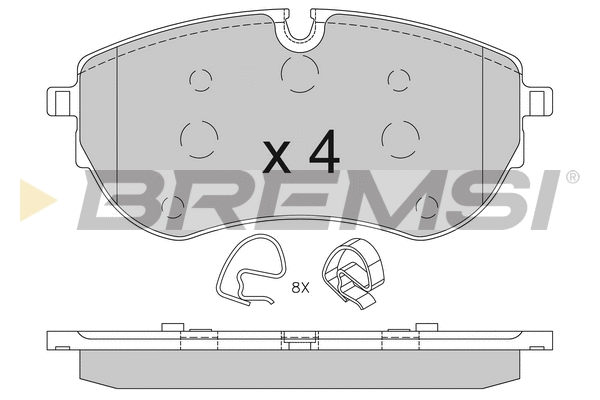 Brake Pad Set, disc brake (BP3849)