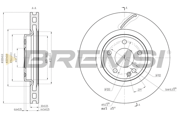Brake Disc (CD8545V)