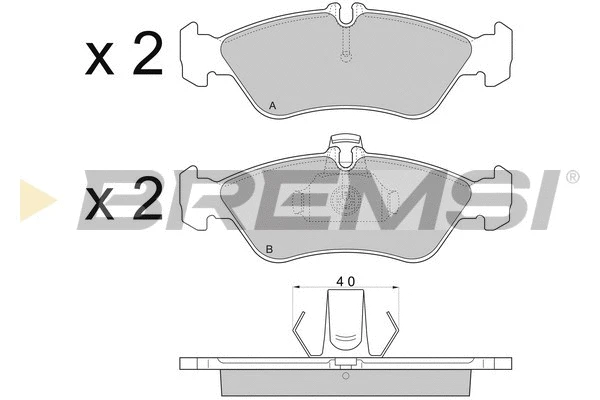 Brake Pad Set, disc brake (BP2689)