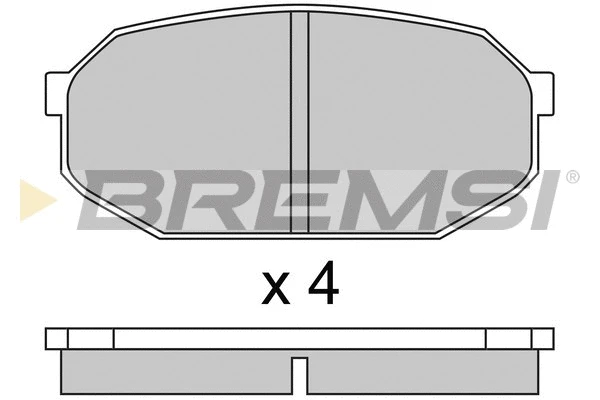 Brake Pad Set, disc brake (BP2249)