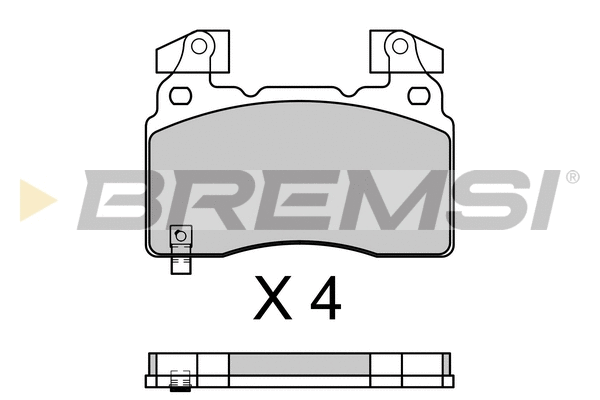 Brake Pad Set, disc brake (BP3760)