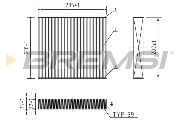 Filter, cabin air (FC0068)