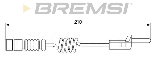 Warning Contact, brake pad wear (WI0565)