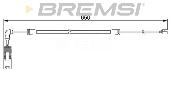 Warning Contact, brake pad wear (WI0587)