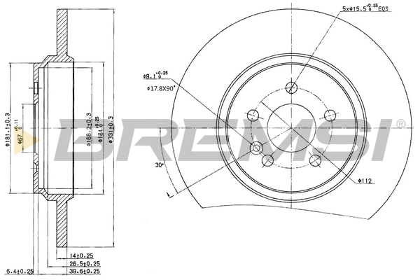Brake Disc (CD7099S)