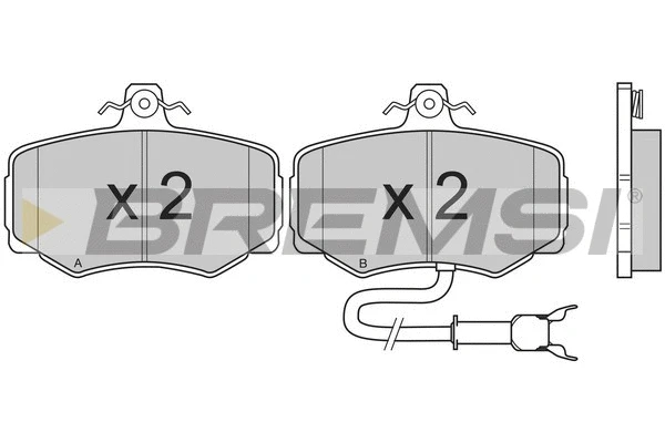 Brake Pad Set, disc brake (BP2466)