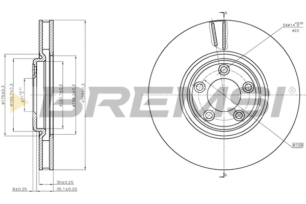 Brake Disc (CD7648V)