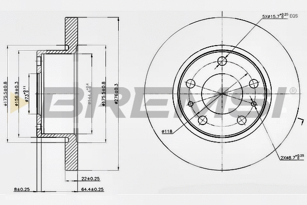 Brake Disc (CD5194S)