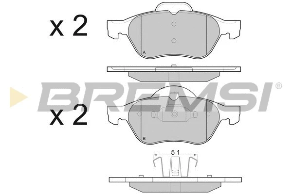 Brake Pad Set, disc brake (BP2981)