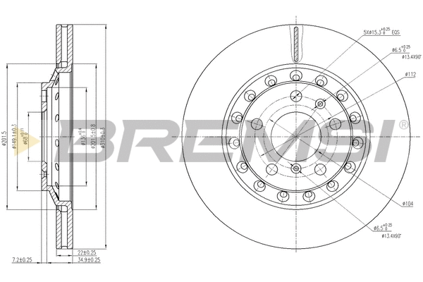 Brake Disc (CD7934V)