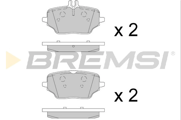 Brake Pad Set, disc brake (BP3879)