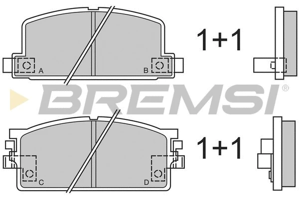 Brake Pad Set, disc brake (BP2294)