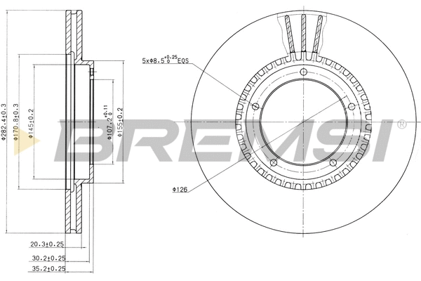 Brake Disc (CD6312V)