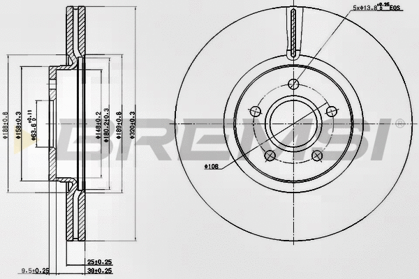 Brake Disc (CD7649V)