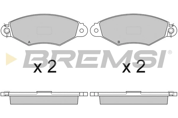 Brake Pad Set, disc brake (BP2749)