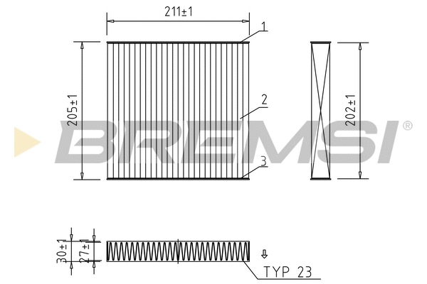 Filter, cabin air (FC0899A)