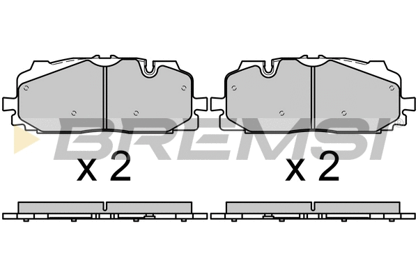 Brake Pad Set, disc brake (BP3687)