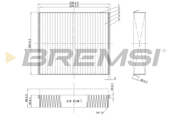 Filter, cabin air (FC1333C)