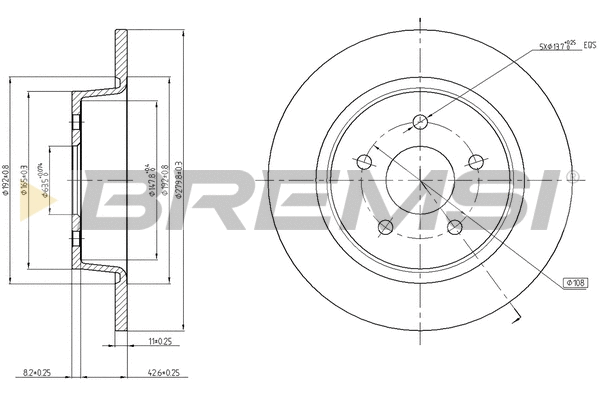 Brake Disc (CD8058S)
