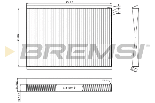 Filter, cabin air (FC0962C)