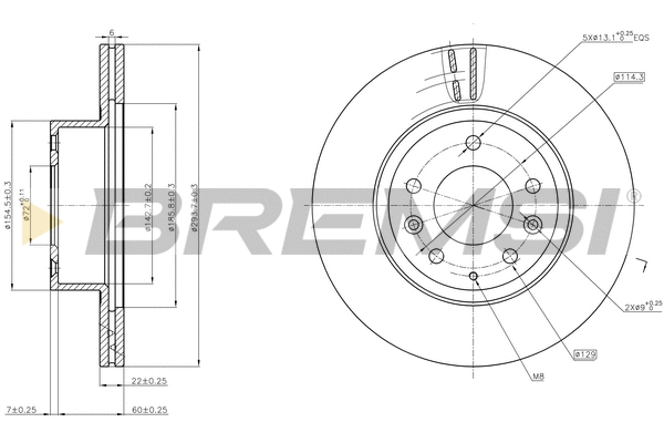 Brake Disc (CD6736V)
