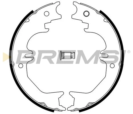 Brake Shoe Set, parking brake (GF0982)