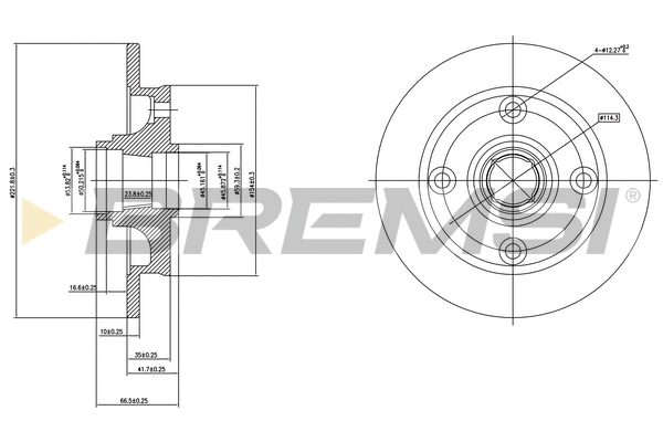 Brake Disc (CD6651S)