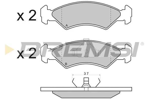 Brake Pad Set, disc brake (BP2427)