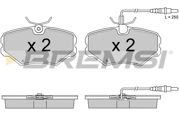 Brake Pad Set, disc brake (BP2670)