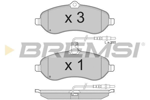 Brake Pad Set, disc brake (BP3283)