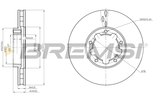 Brake Disc (CD5326V)