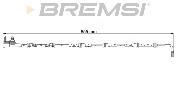 Warning Contact, brake pad wear (WI0906)