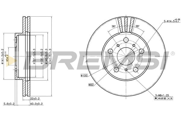 Brake Disc (CD6402V)