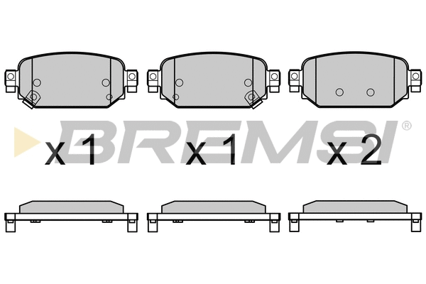 Brake Pad Set, disc brake (BP3768)