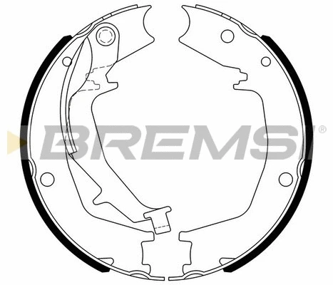 Brake Shoe Set, parking brake (GF0727)