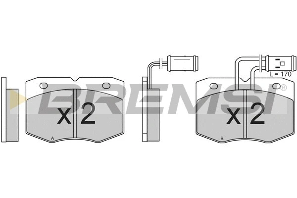 Brake Pad Set, disc brake (BP2556)