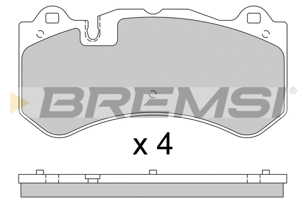 Brake Pad Set, disc brake (BP3784)