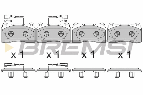 Brake Pad Set, disc brake (BP3678)