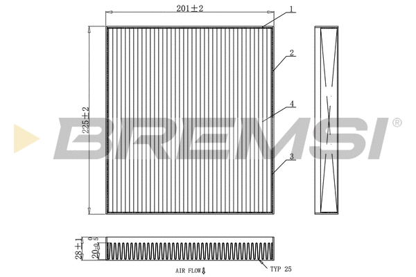 Filter, cabin air (FC0872C)