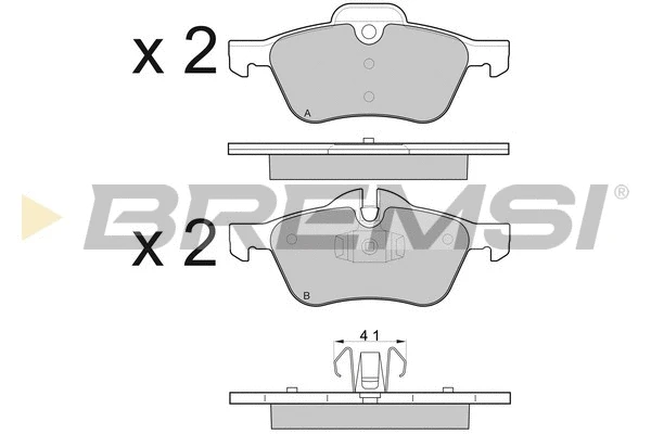 Brake Pad Set, disc brake (BP2995)