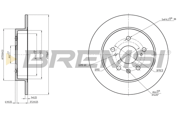 Brake Disc (CD8075S)