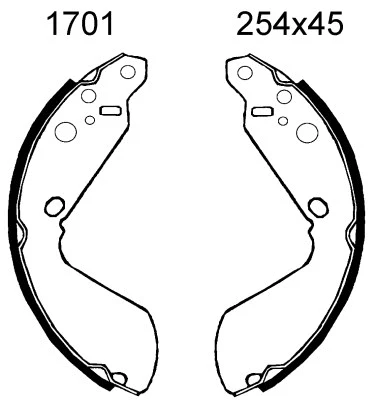 Brake Shoe Set (01701)