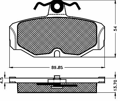Brake Pad Set, disc brake (10465)