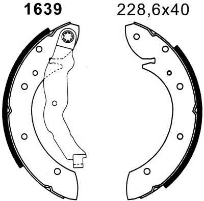 Brake Kit, drum brake (7395)