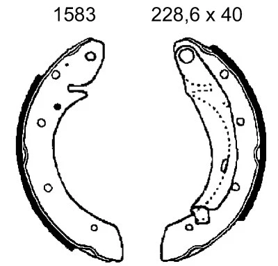 Brake Shoe Set (01583)