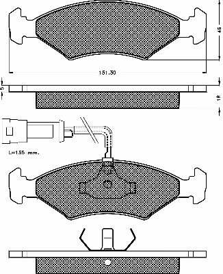 Brake Pad Set, disc brake (10273)