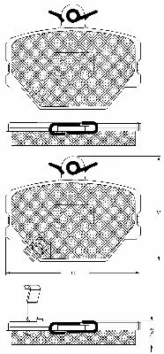 Brake Pad Set, disc brake (10662)