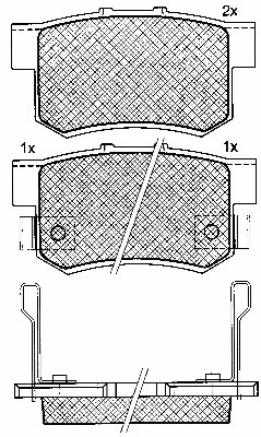 Brake Pad Set, disc brake (10915)