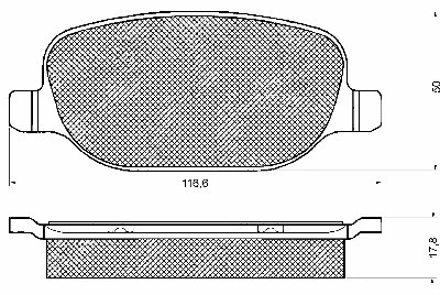 Brake Pad Set, disc brake (10753)