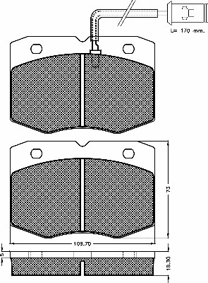Brake Pad Set, disc brake (10368)